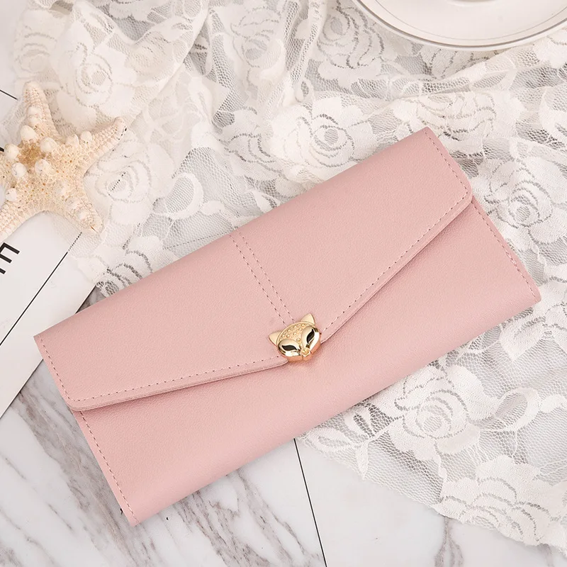 Youda новинка сплошной цвет для девушек милый кошелек большая емкость модный стиль