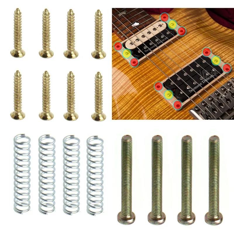 Гитара Humbucking пикапа Монтажное кольцо рамка объемные Шурупы для электрогитары