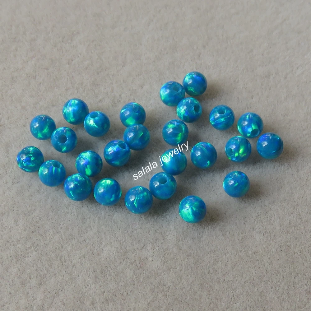 Круглые опаловые шарики OP36 3 мм синтетический Круглый Опаловый бисер 100 шт./лот|beads