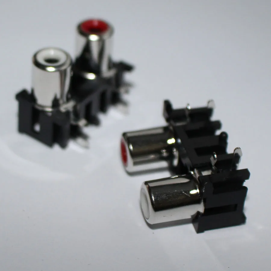 10 шт. 2 контактный разъем RCA для аудио и видео|plug socket connector|connector plugplug connector |