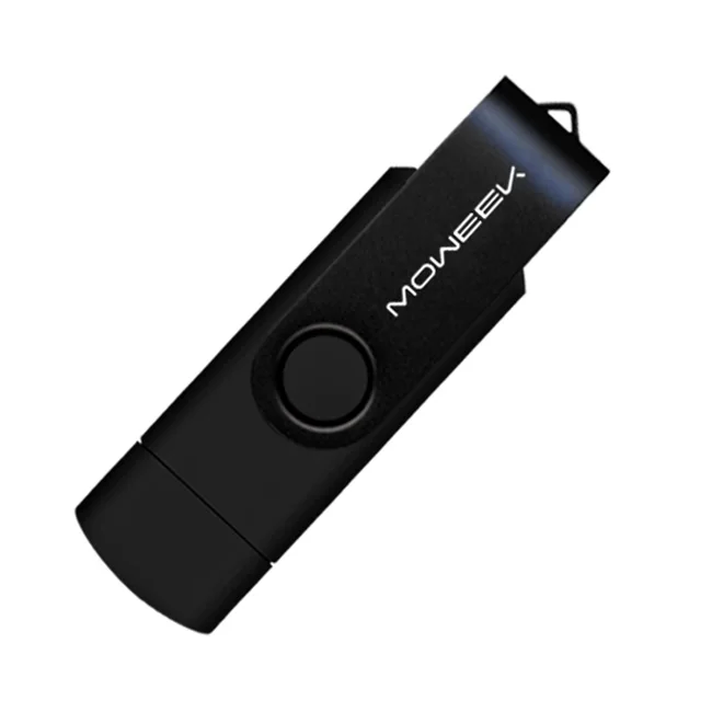 Black Moweek USB флэш-накопитель 32gb usb 2,0 флеш-накопитель 16 Гб 64 Гб 128 ГБ с поддержкой технологии otg флеш-накопитель 4 ГБ 8 ГБ cle usb флеш-накопитель USB ключевой программист oem изготовленный на заказ логотип - Цвет: Black