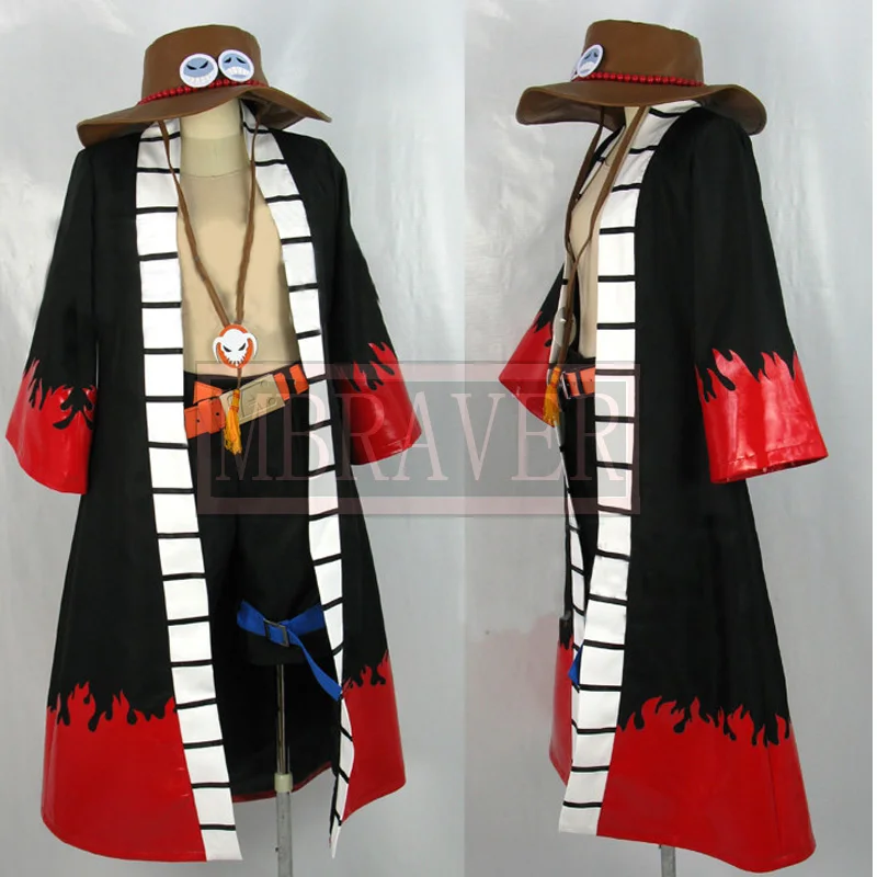 Цельный костюм для косплея Portgas D Ace любого размера|cosplay costume|ace cosplayone piece costume |