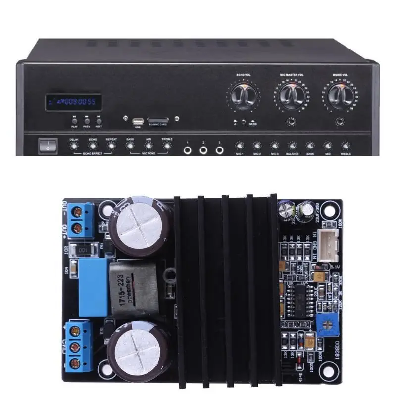 IRS2092 аудио приемник класса D усилитель мощности AMP Kit 200W моно собранная плата |