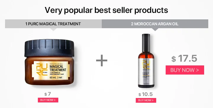 Маска для лечения PURC Magical 5 секунд восстанавливает повреждения мягкие волосы 60 мл