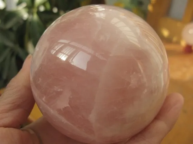 Гигантский Удивительный розовый кварцевый шар 3 11 &quotдюймовый хрустальный