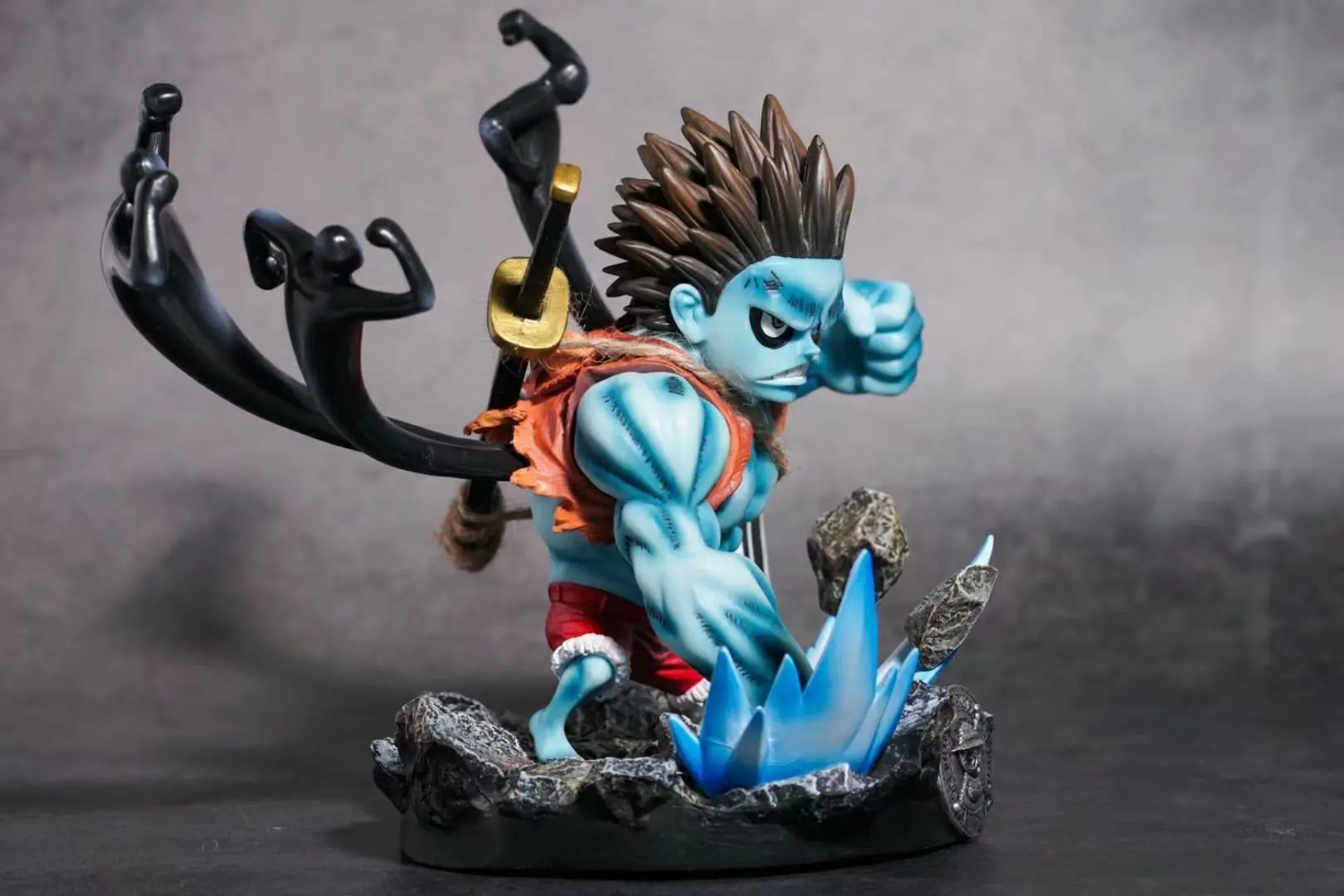 23 см аниме One Piece GK кошмар Луффи ПВХ Фигурки коллекционные модели игрушек|Игровые