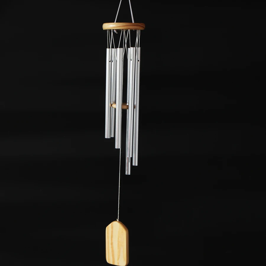 Потрясающий глубокий резонансный 6 трубный колокольчик колокольчики ветряные