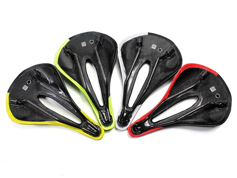 EC90 Carbon+Leather Bicycle Seat Saddle MTB Road Bike Saddles Mountain Racing PU Breathable Soft Cushion | Спорт и развлечения