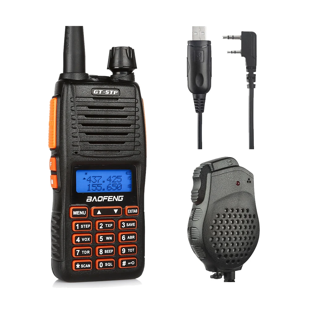 Трехдиапазонный радиоприемник Baofeng 8 Вт двухдиапазонный VHF/UHF 136 174/400 520 МГц