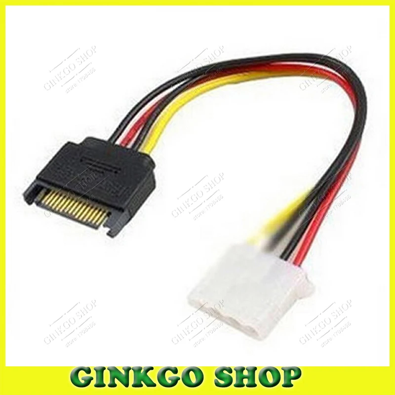 Кабель питания для жесткого диска 10 шт./лот SATA-IDE разъем 15-4 контакта бесплатная