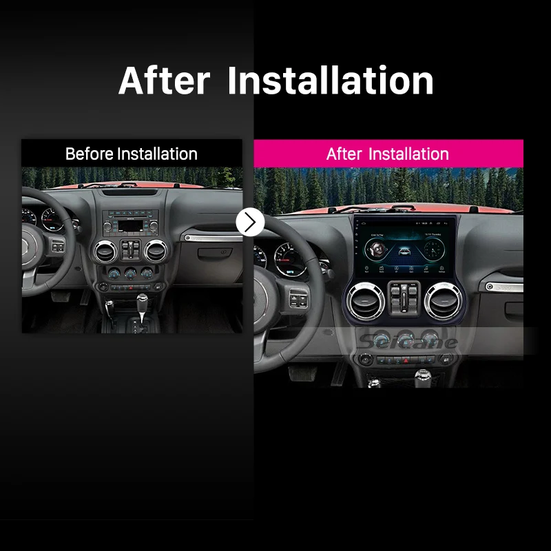 Seicane Android 8 1 10 дюймов автомобильное радио стерео для 2011 2017 JEEP Wrangler левый привод 2Din