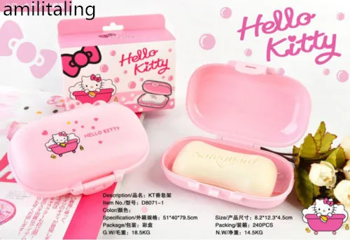 Новинка держатель для мыла Hello Kitty PP с защитой от протечек чехол путешествий мыла|
