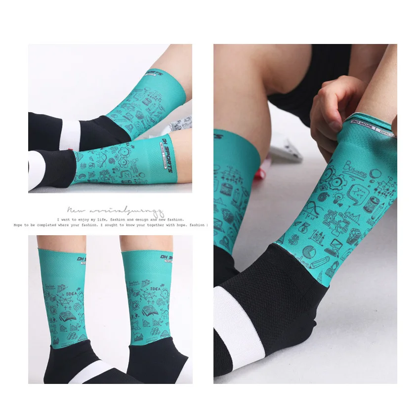 Новые функциональные носки для велоспорта мужские и женские противоскользящие