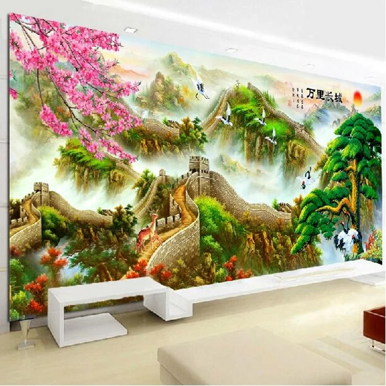 

5D DIY Diamond Painting Great Wall Scenery Picture Full Square Rhinestone Cross Stitch Landscape Home decor Needlework