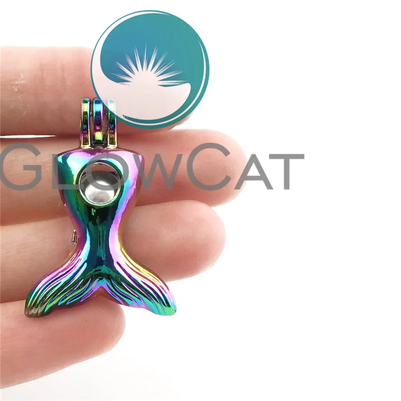 GLOWCAT 10x C700 Радужный цвет КИТ хвост бусины клетка ювелирные изделия эфирное масло