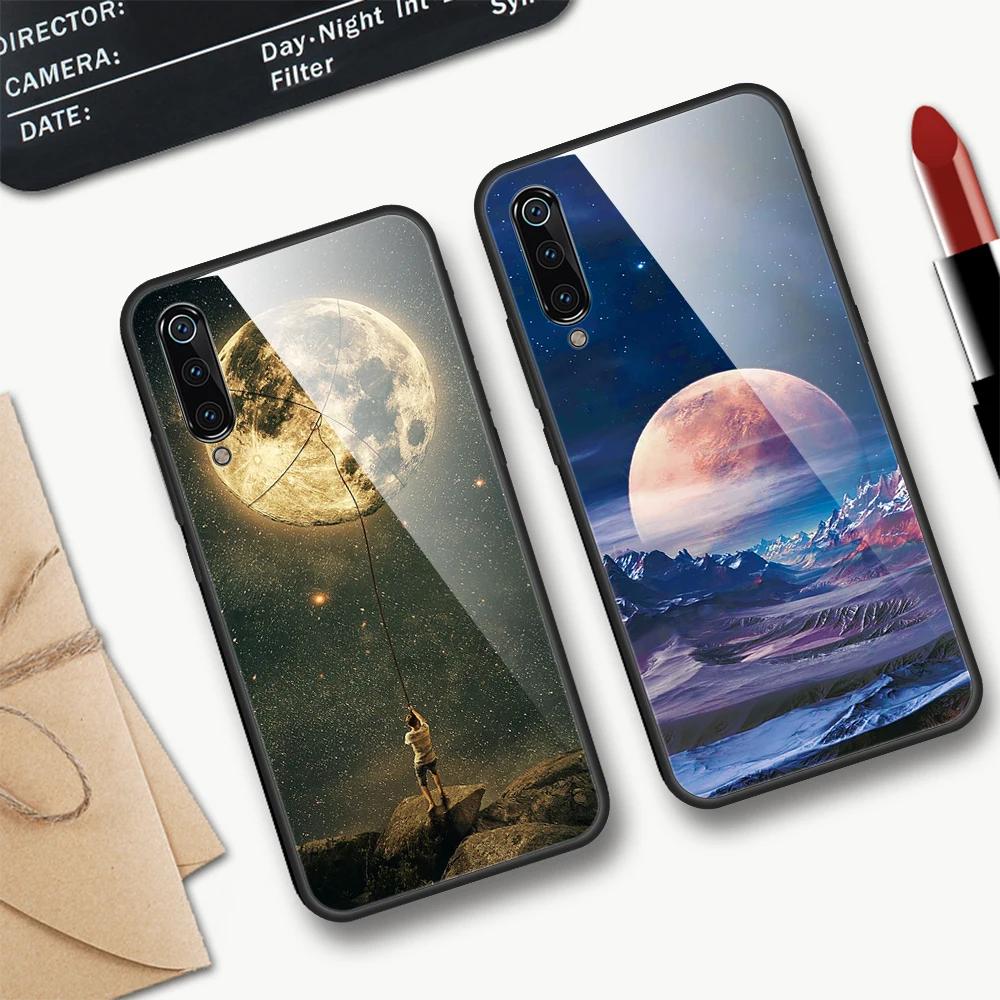 Чехол для телефона из закаленного стекла Xiaomi Redmi Note 7 6 8 10 Pro 5 Mi 9t 9 Honor Lite Mi9 Mi8 цветы