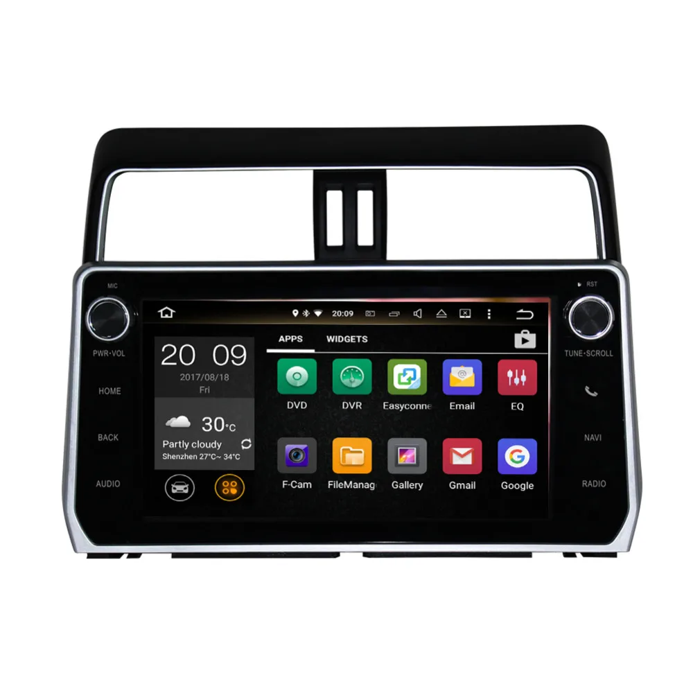 Автомобильный стерео-радиоприемник 10 1 дюймов IPS экран 4 Гб RAM Android с Bluetooth для Toyota