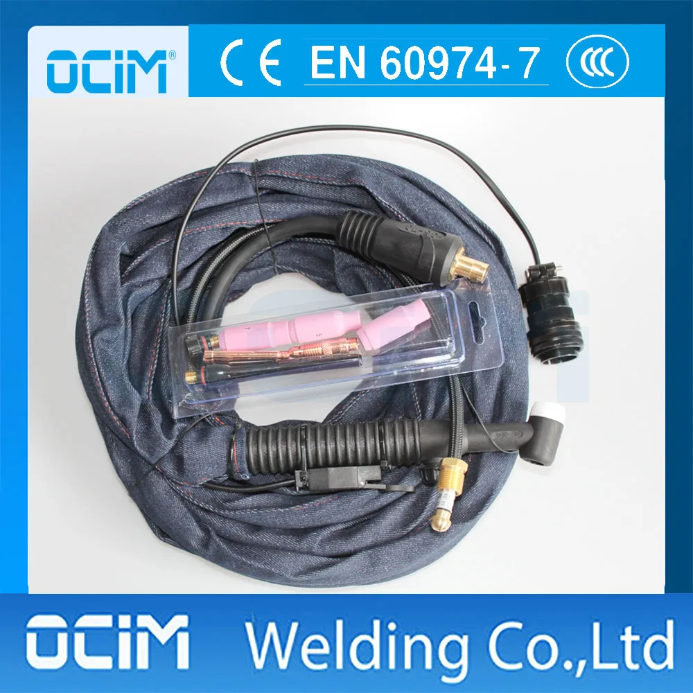 Сварочные горелки WP26FV tig 25 футов 8 м 14 контактов разъем 50 70|torch skin|connector cabletorch laser |