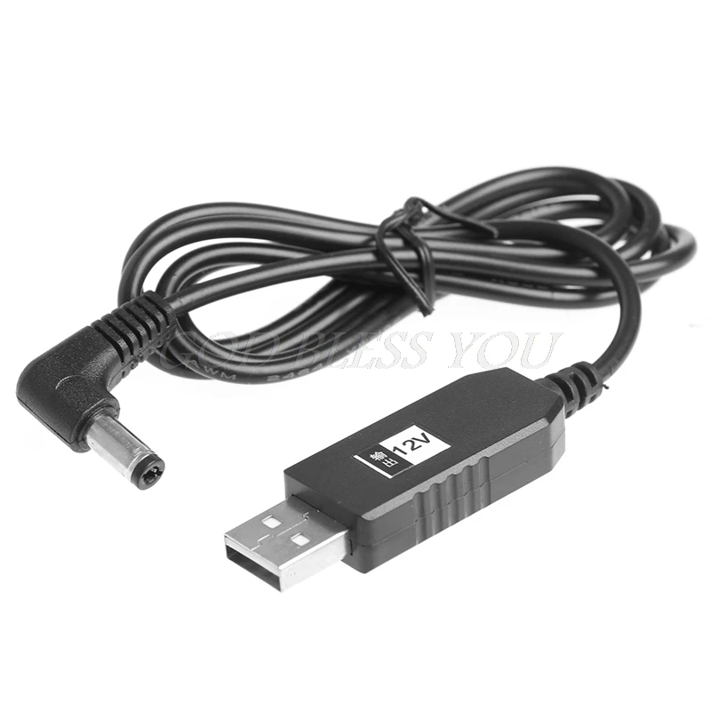 USB DC 5V до 9В/12V 2 1x5 5 мм правый угол &quotпапа&quot повышающее переходное кабель для
