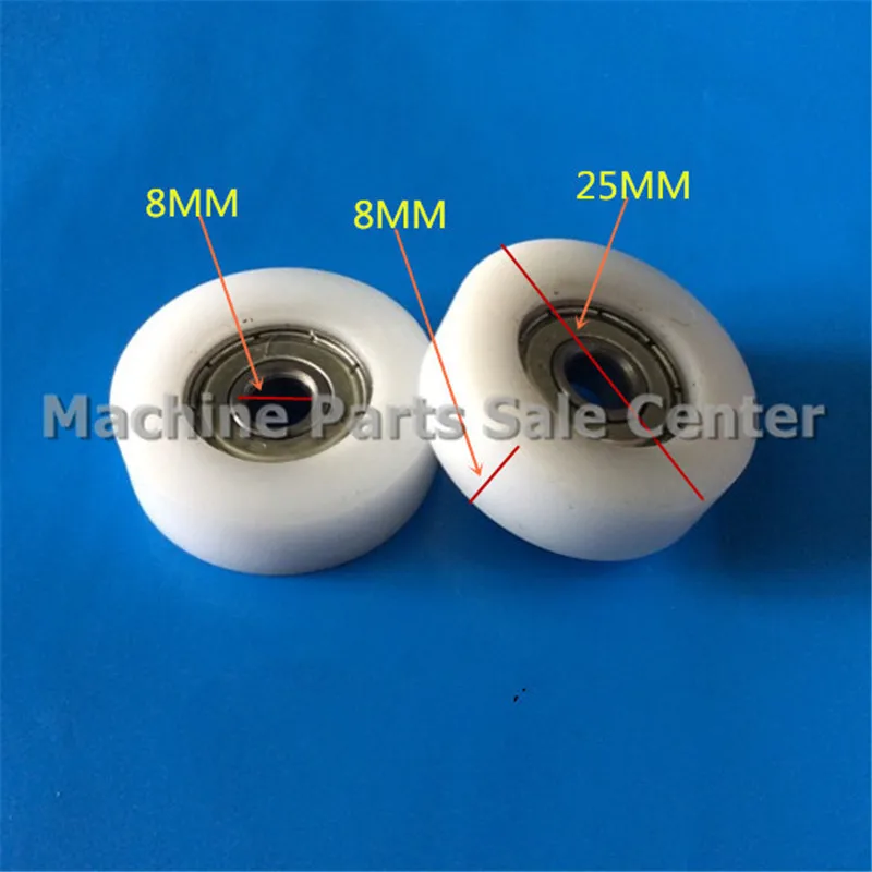 

SWMAKER 8*25*8mm F type plastic nylon package pulley with bearing 608 POM Polyurethane for 3D printer flat Flat roller wheel