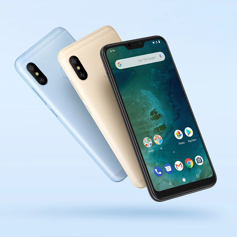Глобальная версия Xiaomi Mi A2 Lite 4 Гб 64 5 84 &quot19:9 экран 4000 мАч Snapdragon 625 Восьмиядерный 12MP +