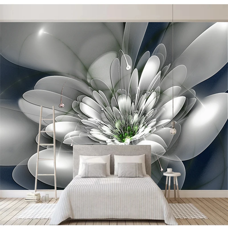 Пользовательские фото обои 3D стереоскопические цветочные для гостиной спальни