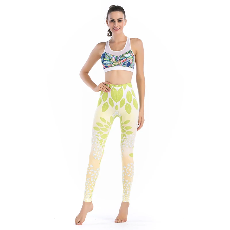 Женские леггинсы с 3D принтом яркие для бодибилдинга облегающие брюки-карандаш