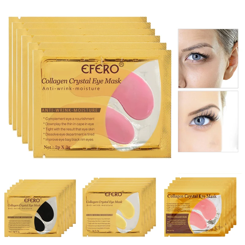 EFERO Антивозрастная маска для глаз Золотой Кристалл Коллаген уход за кожей патчи