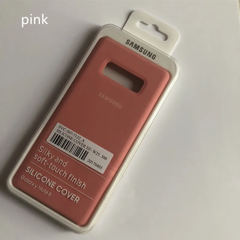 pink samsung galaxy note 8 жидкий силиконовый чехол шелковистый мягкий на ощупь защитный чехол для galaxy note 8 Упаковка - Цвет: pink
