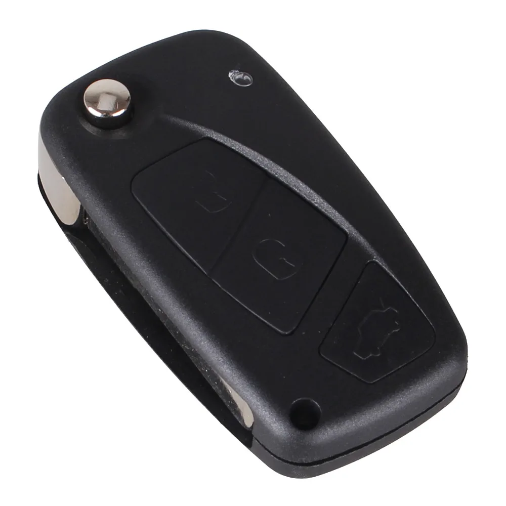 KEYYOU для FIAT 3 Button Punto Ducato Stilo Panda Bravo Navy Flip Fob Black BTN складной чехол пульта