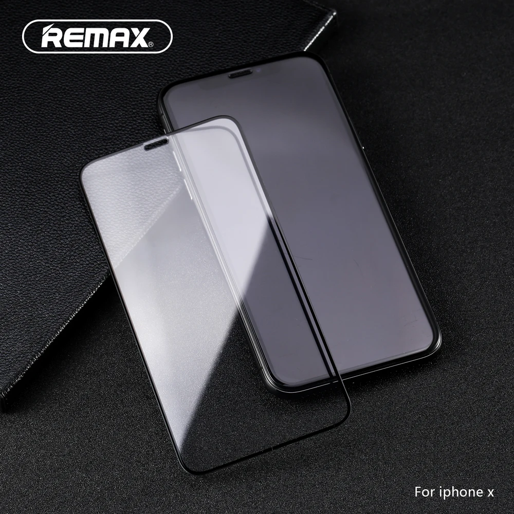 Remax круглый изогнутый край протектор экрана чехол для iPhone X Prefect полное Закаленное