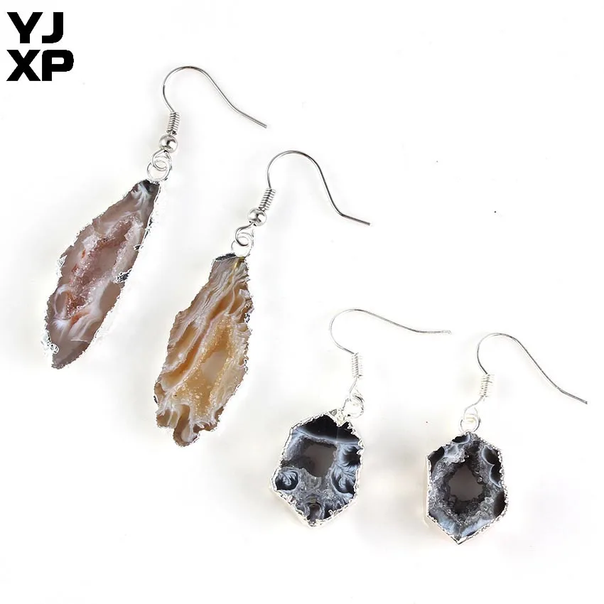 YJXP 1 пара необычных креативных висячих сережек неправильной формы