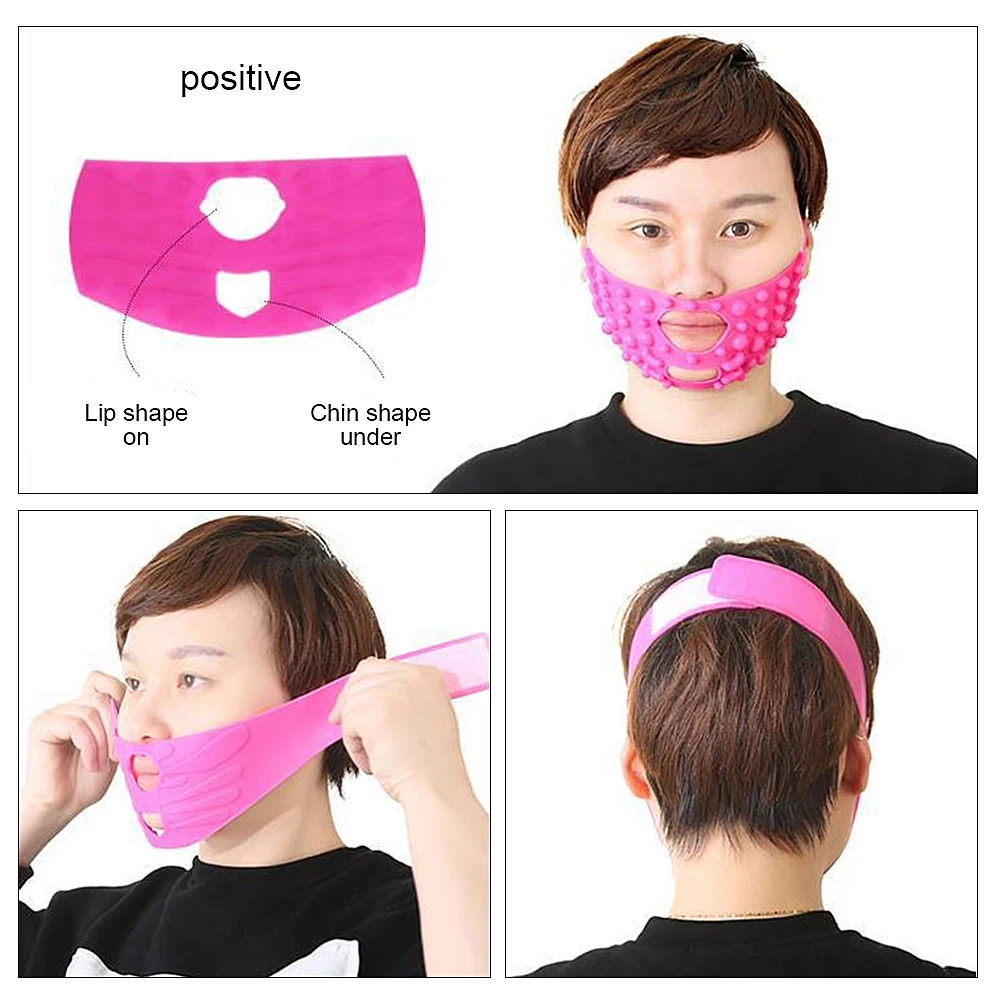 Силиконовая маска для лифтинга лица бандажный пояс V образной формы не
