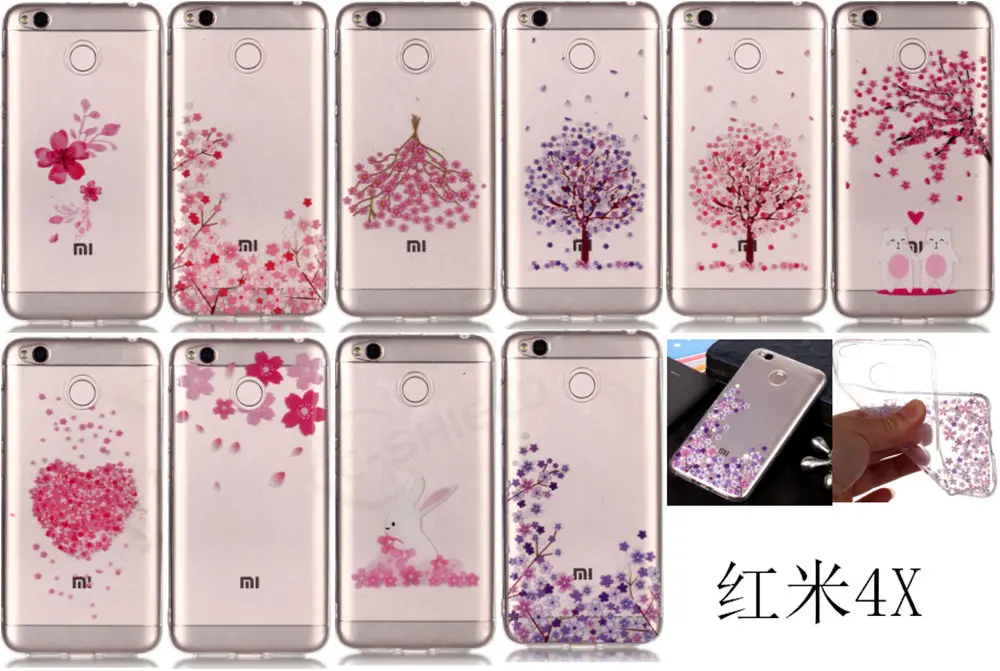 TPU Soft Case for Xiaomi Redmi 4X 4 X Redmi4X Painting Phone X4 Red mi Redmi4 Silicone Cover |
