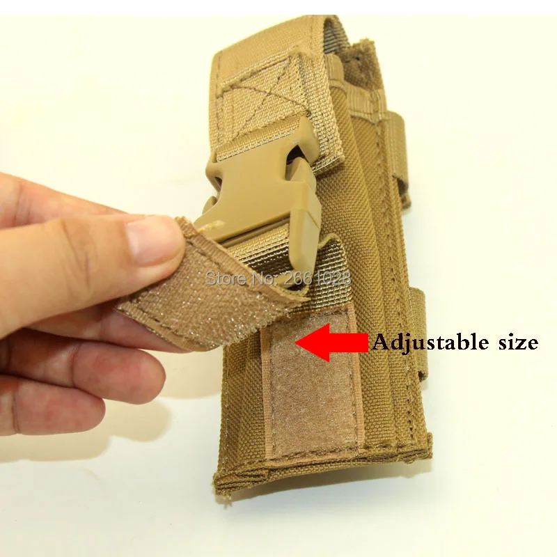 

Tactical Single Pistol Mag Magazine Pouch Tool Knife Sheath Cartridge Clip Holster Belt Holder Belt Bag