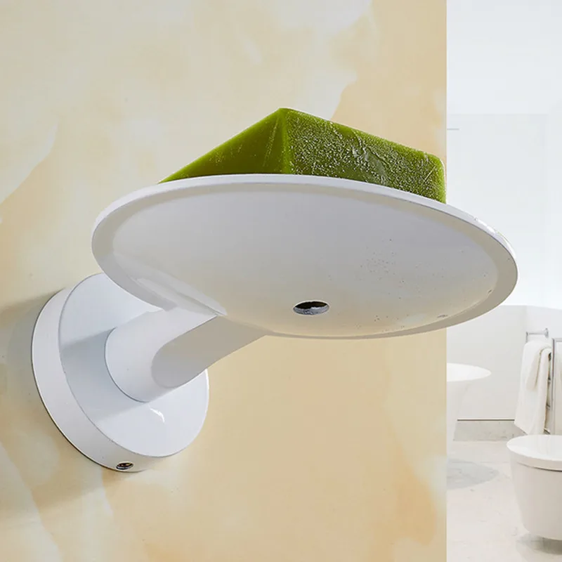 Free shipping White painting color Europe style stainless steel bathroom accessories soap dish holder W9083 | Обустройство дома