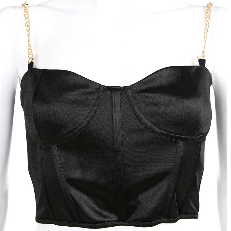 black top Darlingaga, уличная одежда, черные вечерние топы на бретельках, топ на бретельках, горячая Распродажа, короткий топ без косточек, сексуальный короткий топ с открытой спиной,, летние топы, одежда - Цвет: black top