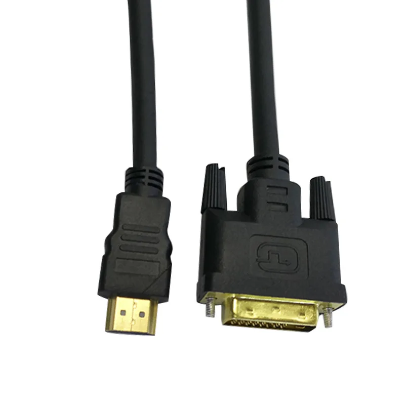 1 м 2 3 5 HDMI к DVI 24 + контактный адаптер Кабели 1080P 3D кабель для LCD DVD HDTV XBOX