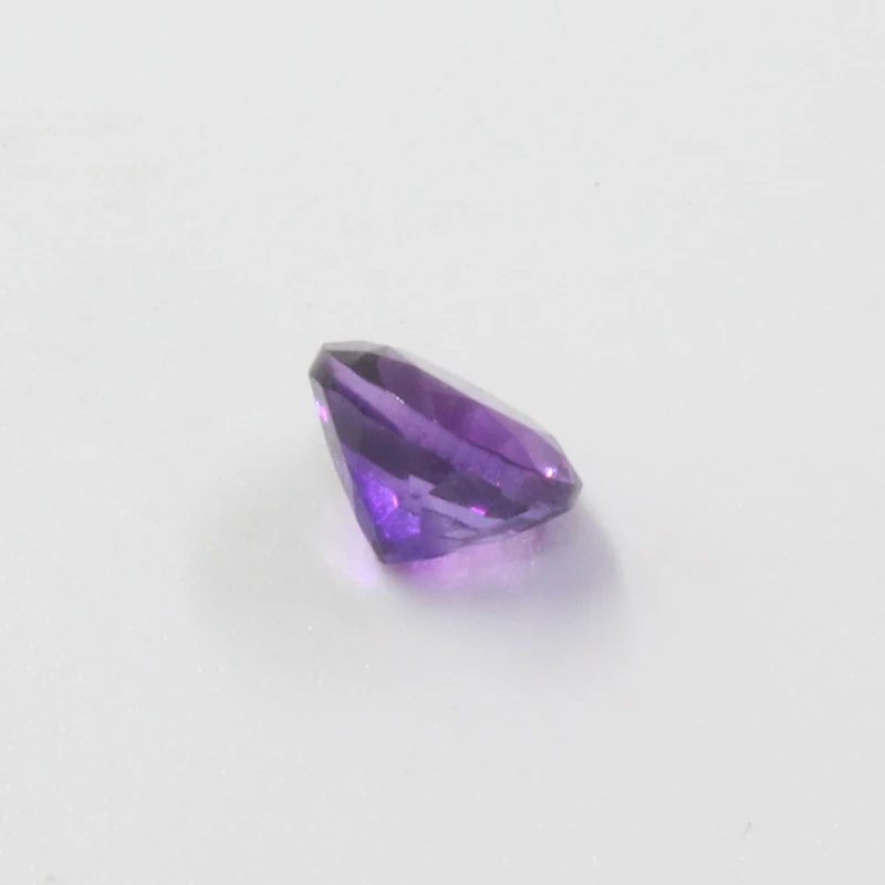 7 мм 1.2ct круглый вырез настоящий Аметист Свободный Камень для помолвки кольцо