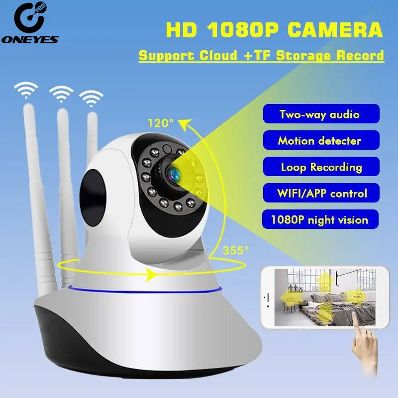 IP камера видеонаблюдения Wi Fi 1080P ночное видение|Камеры видеонаблюдения| |