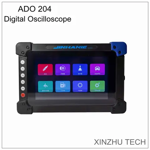 Новый портативный цифровой осциллограф ADO204, одноканальный осциллограф, зонд, цифровой экран «сделай сам», электронный логический анализат...