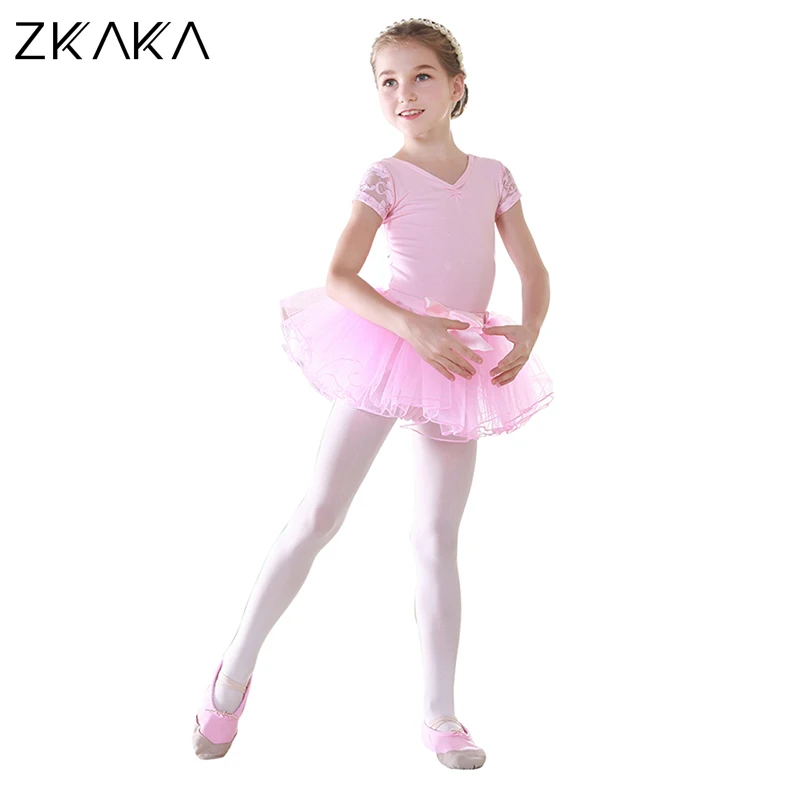 

ZKAKA Girls Ballet Leotard and Tutu Skirt
