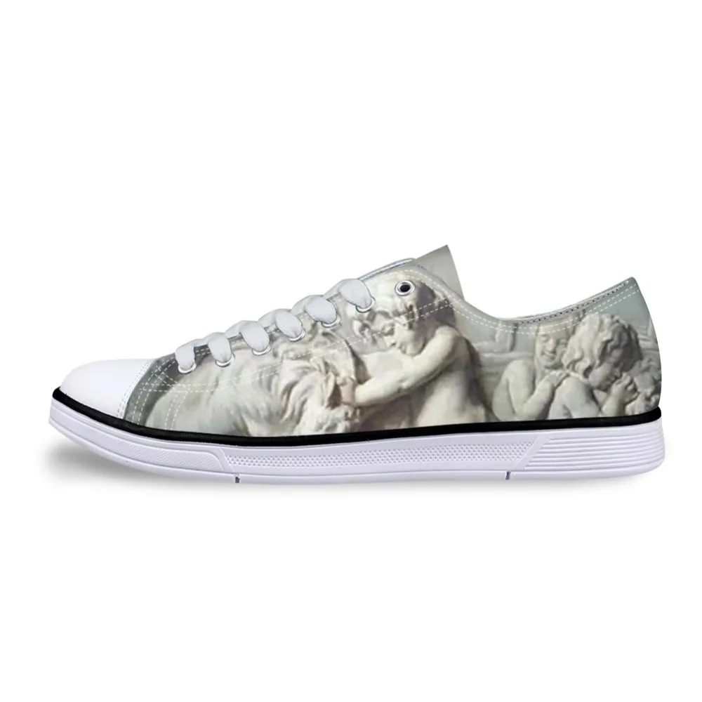 Новинка 2021 модная женская холщовая обувь с низким верхом повседневная 3D