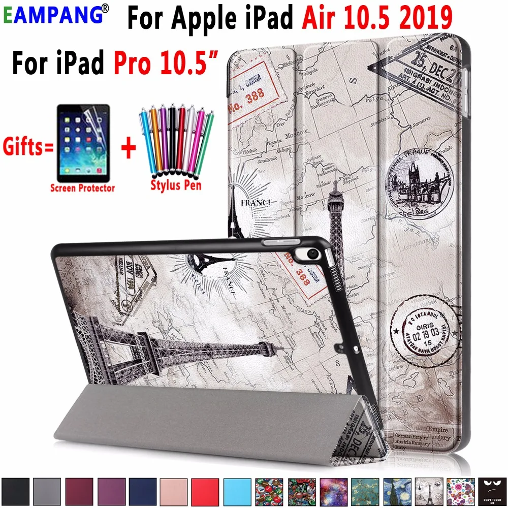 Кожаный чехол Primium для Apple iPad Air 10 5 2019 тройной Магнитный смарт сна Чехол Pro A1701 A1709
