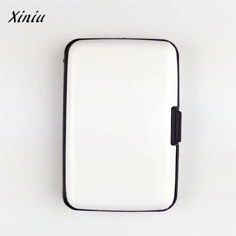 Тонкий Алюминиевый бумажник с радиочастотной идентификацией для мужчин и женщин