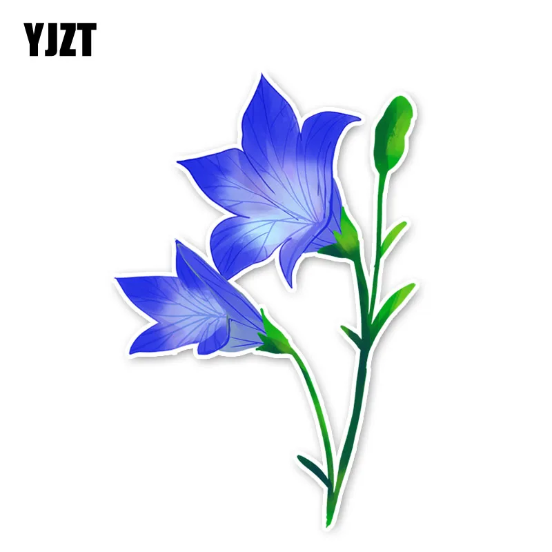 YJZT 10.2*15.3CM Plant Pretty Wisteria Flowers Car Stickers Accessories Bumper Window 11A1424 | Автомобили и мотоциклы