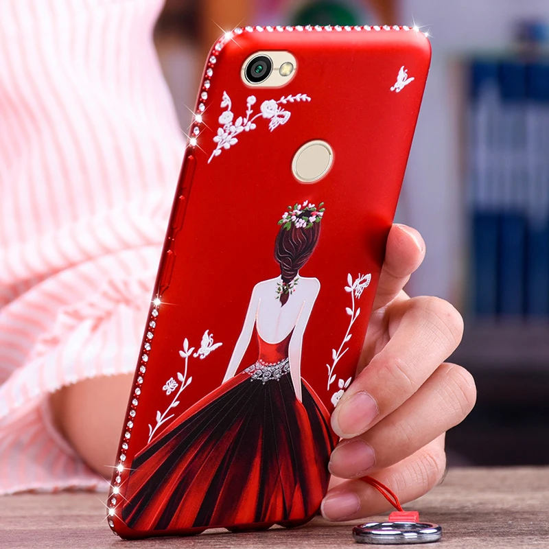Xiaomi Redmi Note 5A Pro роскошные бриллианты телефон случаи задняя крышка для мягкий