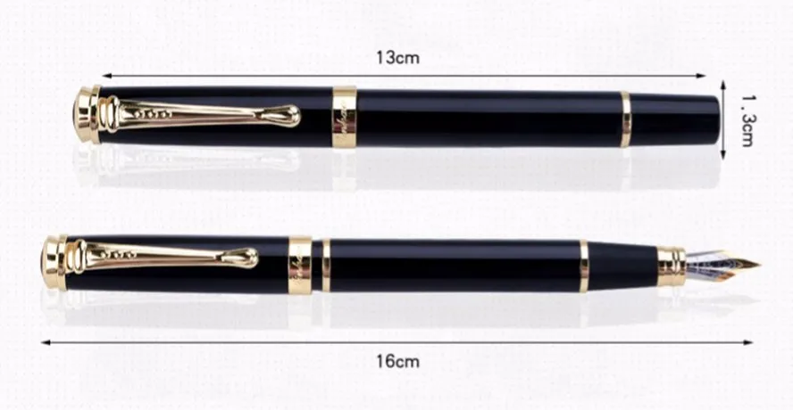 Роскошный Jinhao 500 металл перьевая ручка 0.5 мм перо наконечник 18KGP чернильная ручка канцелярия канцтовары ручки для школы авторучка