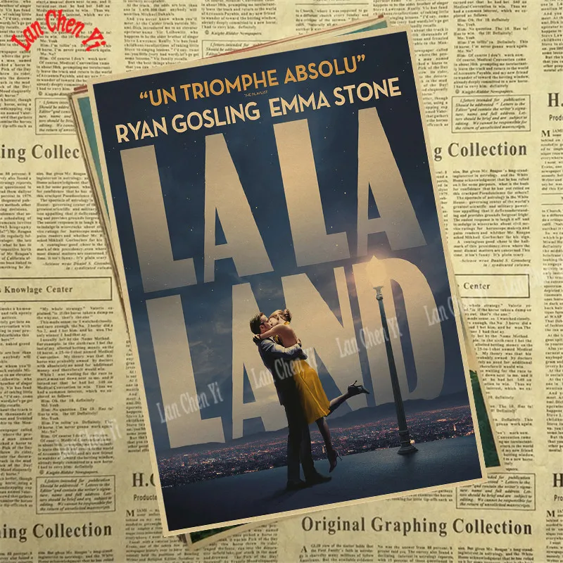 LA LAND классический фильм крафт-постеры для бара кафе домашний декор настенная роспись - Цвет: Прозрачный