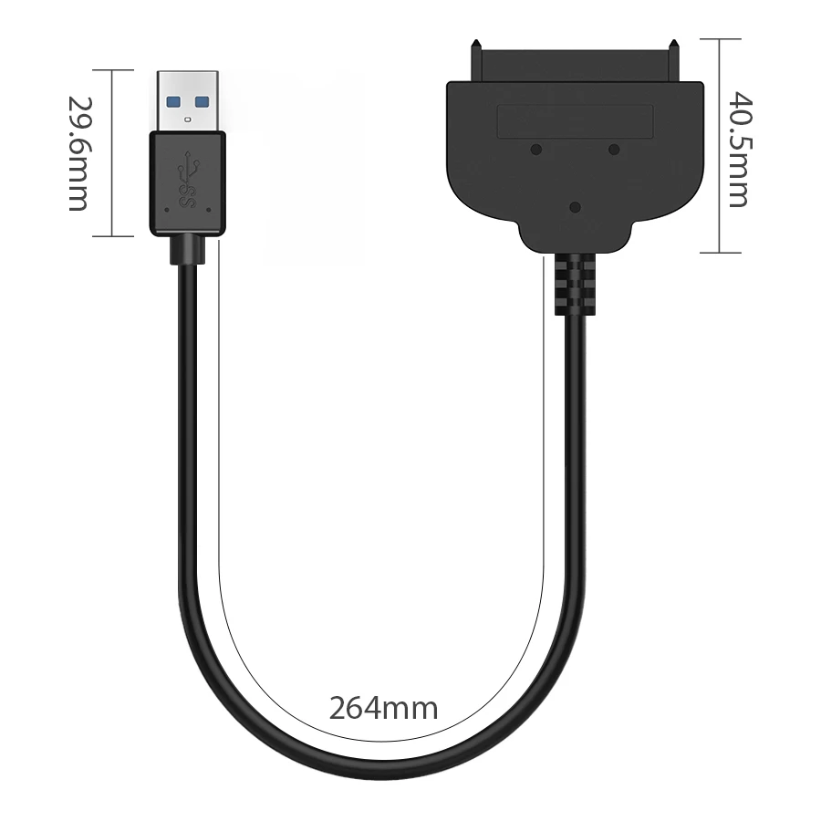 Адаптер YUNCLOUD USB к Sata кабель конвертер 22 pin серия ATA III 3 0 адаптеры для 2 5 &quotSATA HDD SSD